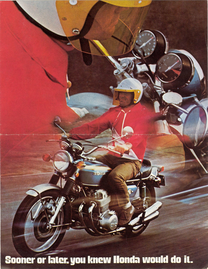 Honda 750 Four brochure - Fonts In Use