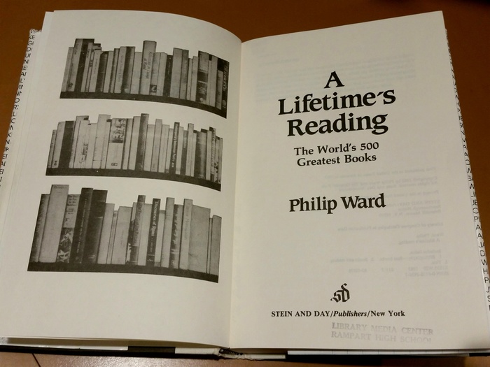 A Lifetime’s Reading by Philip Ward 2