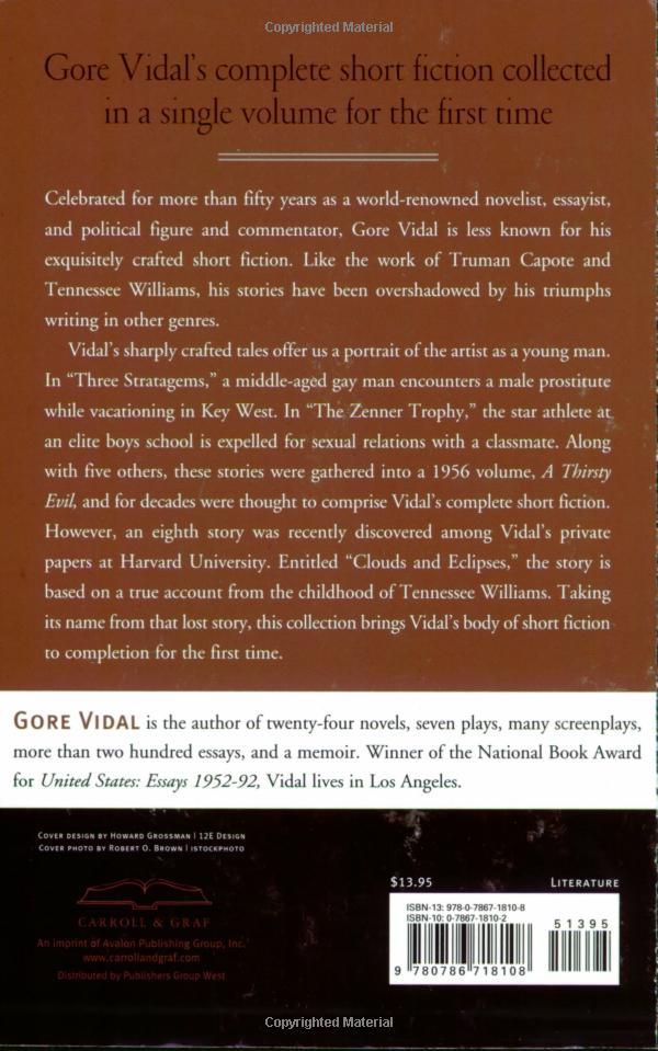 Clouds and Eclipses: The Collected Short Stories of Gore Vidal 2