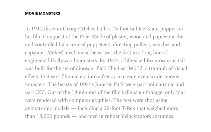 History of Movie Special Effects 4