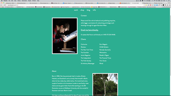 Daniel Haskett portfolio website 2