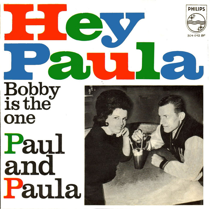 Paul and Paula – “Hey Paula” and “Young Lovers” German single covers 1