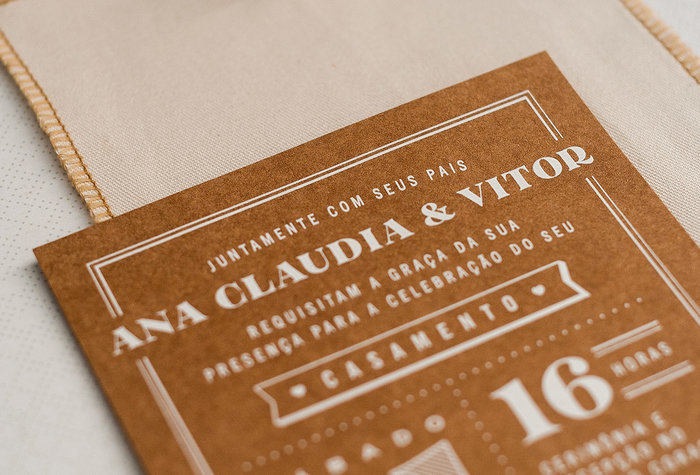 Ana Claudia & Vitor wedding invitation 3