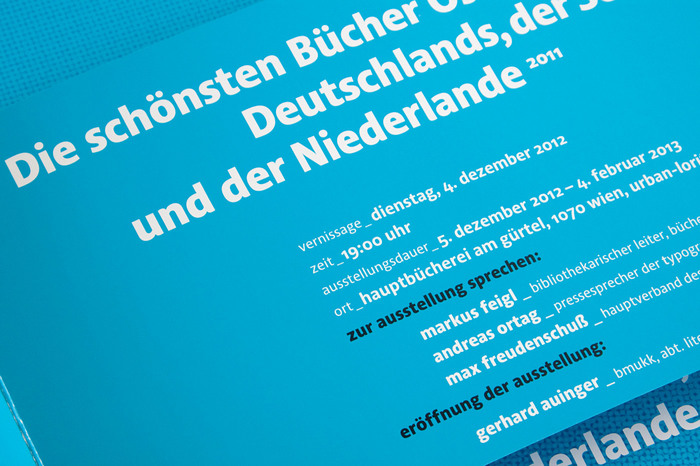 The flyer promoting the exhibition was designed by Austrian designer Erich Monitzer.