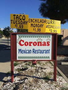 Coronas Mexican Restaurant, Arroyo Grande