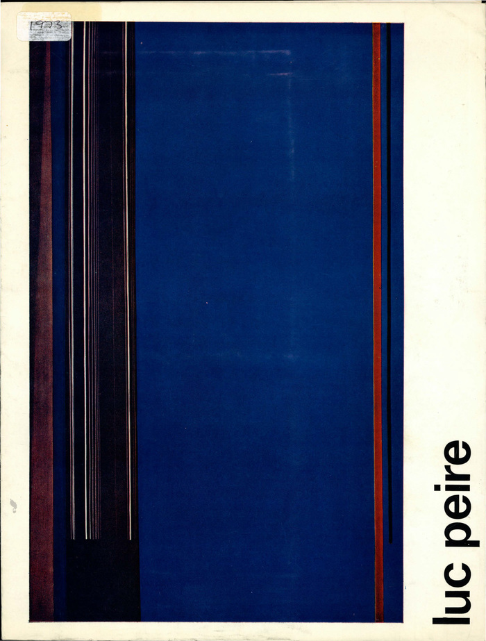 Luc Peire: Auckland Festival, May 1973. Designer uncredited, likely Ross Ritchie.