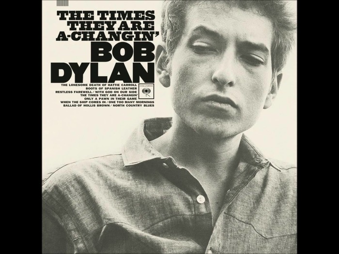 Bob Dylan – The Times They Are A-changin’ album art 1