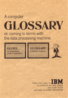 A Computer Glossary, or, coming to terms with the data processing machine