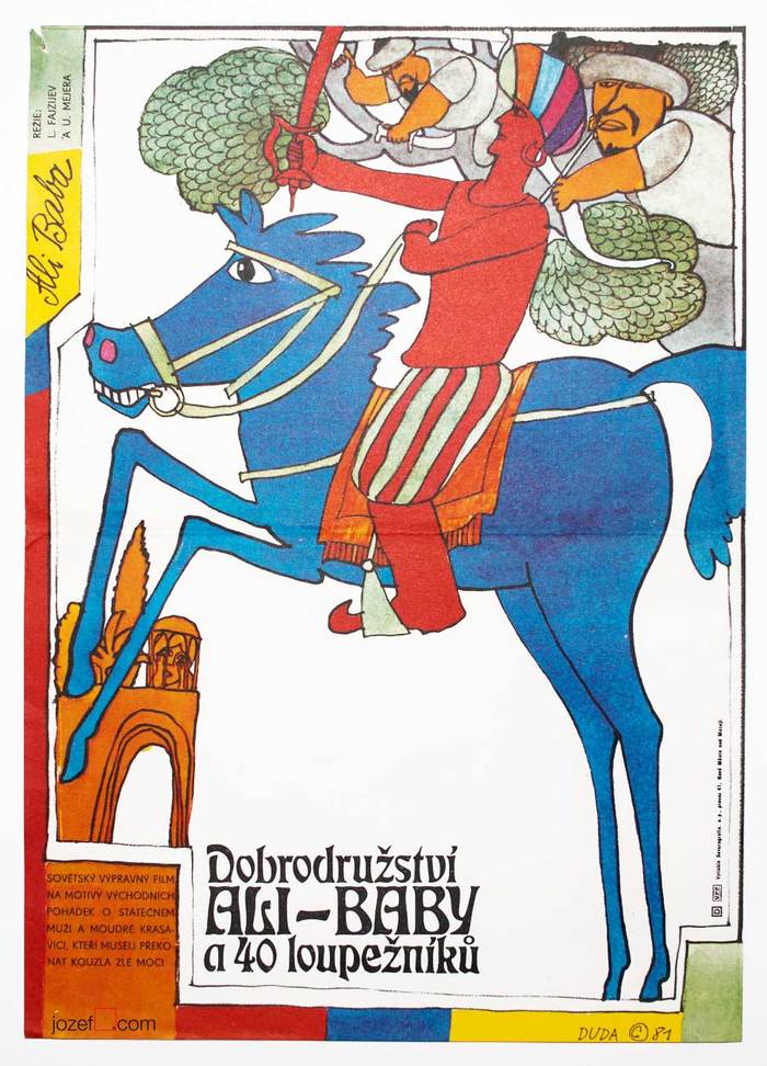 Ali Baba and the Forty Thieves movie poster (Czechoslovakia)