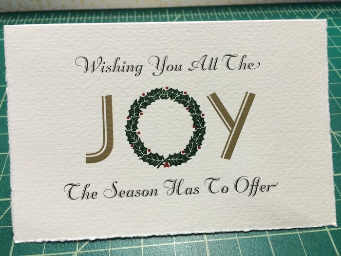 “JOY” holiday card 7