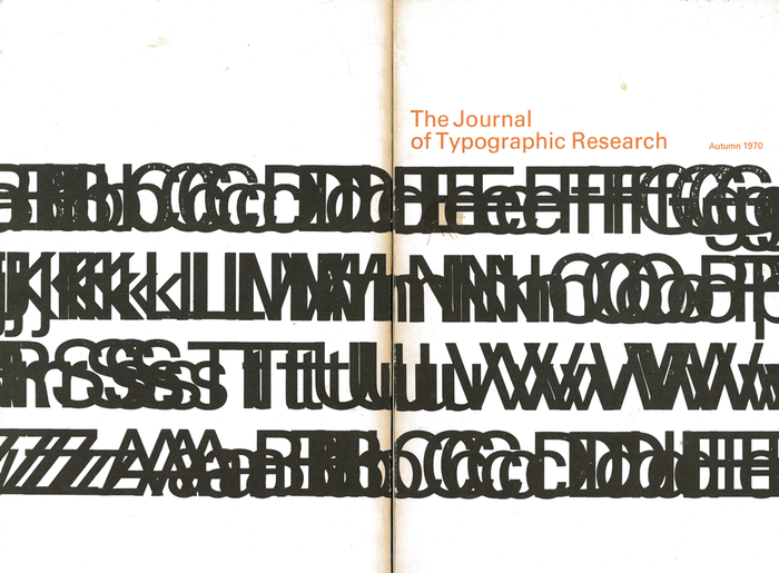 Volume IV, Number 4 from October 1970 was the last issue to use Stauffacher’s initial cover design.