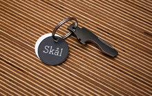 “Skål” keychain bottle opener