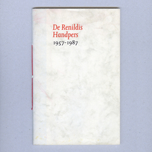 <cite>De Renildis Handpers 1957–1987</cite>