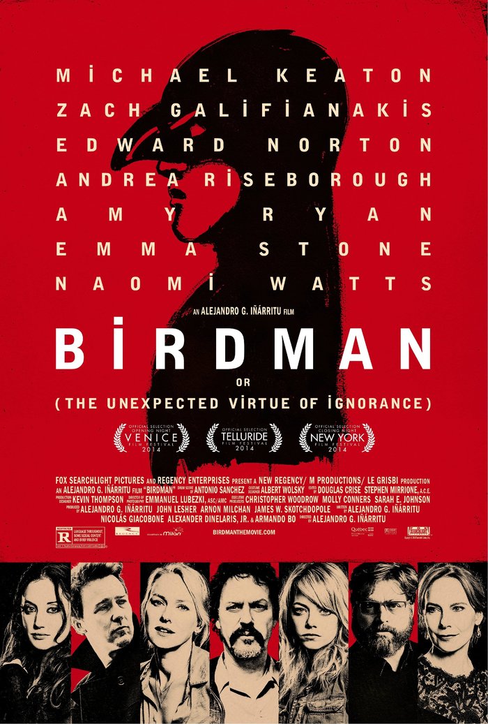 Birdman poster and opening credits - Fonts In Use