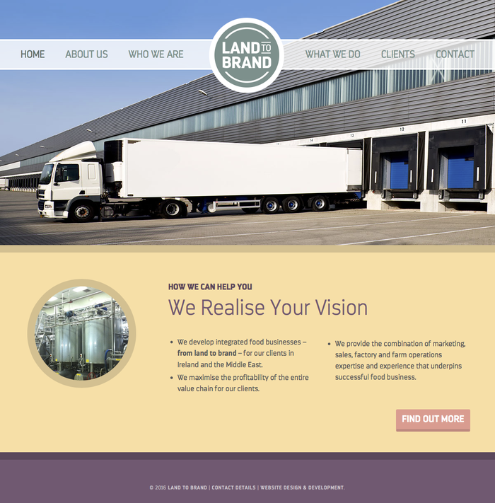 Land to Brand website 2