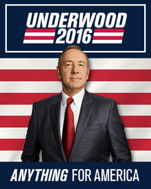 <cite>House of Cards:</cite> Frank Underwood presidential campaign, 2016
