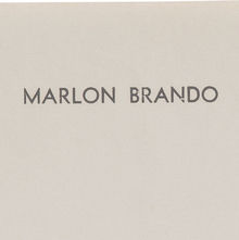 Marlon Brando letterhead