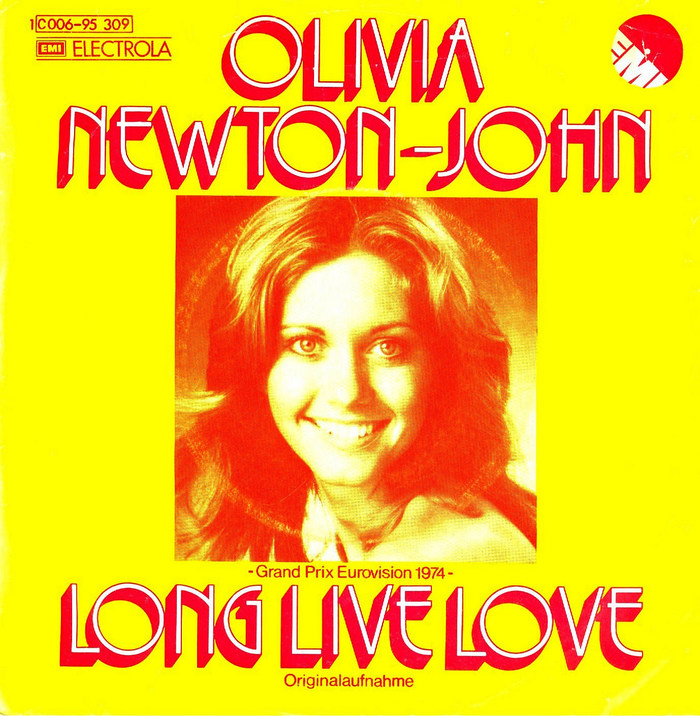 Olivia Newton-John – “Long Live Love” German single cover