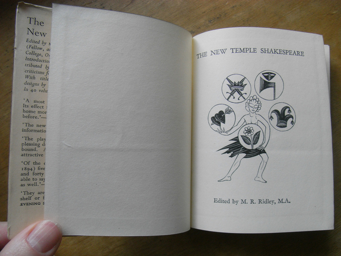 The New Temple Shakespeare series, 1934–56 - Fonts In Use