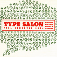 TDC Type Salon Fall 2006