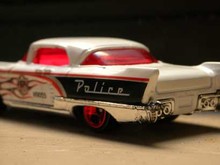 Retro police car model