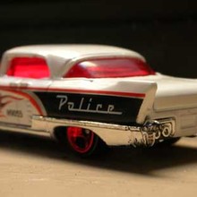 Retro police car model