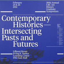 UBC Art History Graduate Symposium