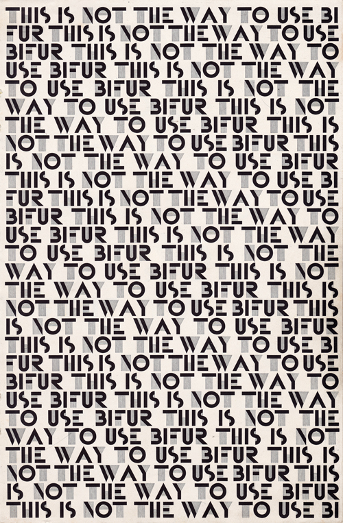 Bifur Typeface Specimen 1