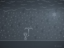 Typographic Rain