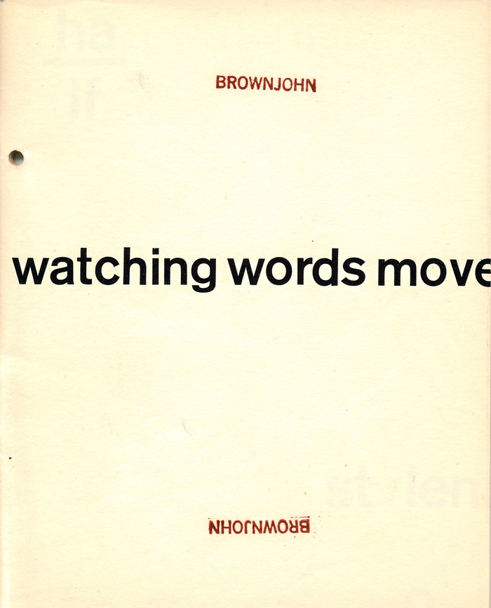 Watching Words Move 1