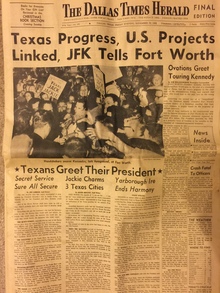 <cite>The Dallas Times Herald</cite>, Nov 22, 1963