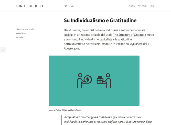 Ciro Esposito personal site 3