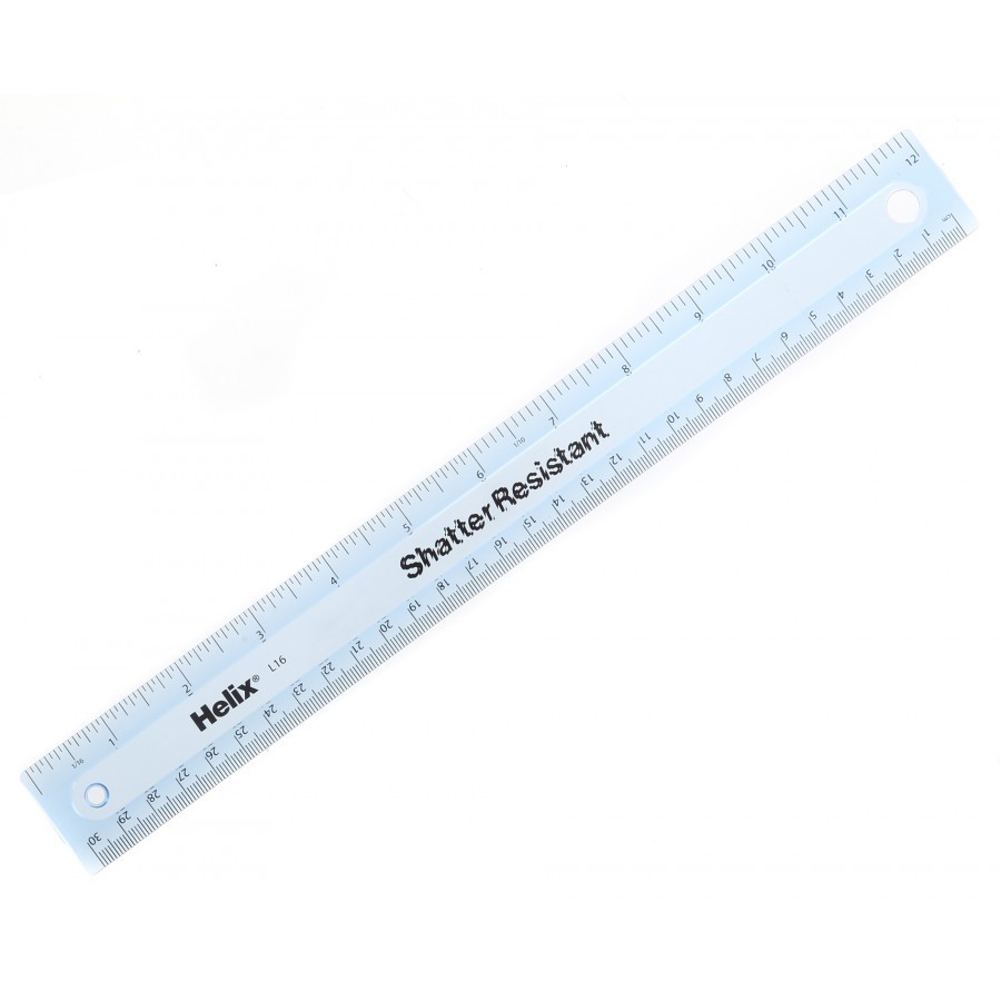 Helix shatter resistant ruler - Fonts In Use