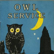 Los Angeles Transit Lines: Owl Service brochure