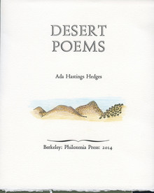 <cite>Desert Poems</cite> by Ada Hastings Hedges