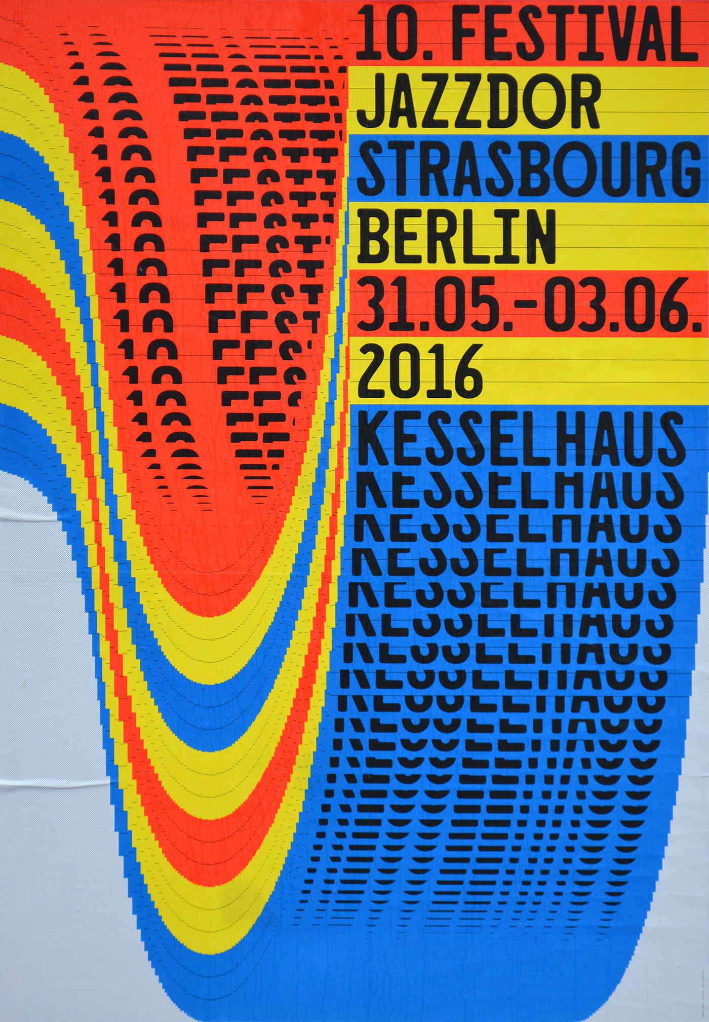 Jazzdor Strasbourg Berlin 2016 posters - Fonts In Use