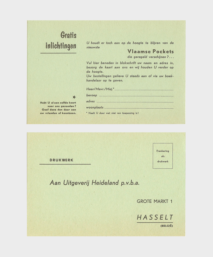 Uitgeverij Heideland inquiry form 1