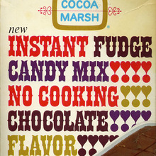 Cocoa Marsh Instant Fudge Candy Mix packaging