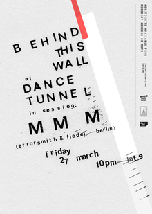 “Behind This Wall” at Dance Tunnel