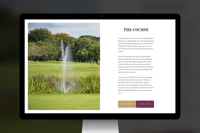 The Mere Golf Resort & Spa website 3