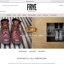 The Frye Company website