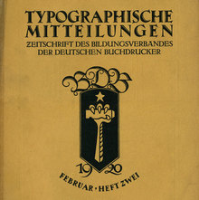 <cite>Typographische Mitteilungen</cite>, Vol. 17, No. 2, February 1920