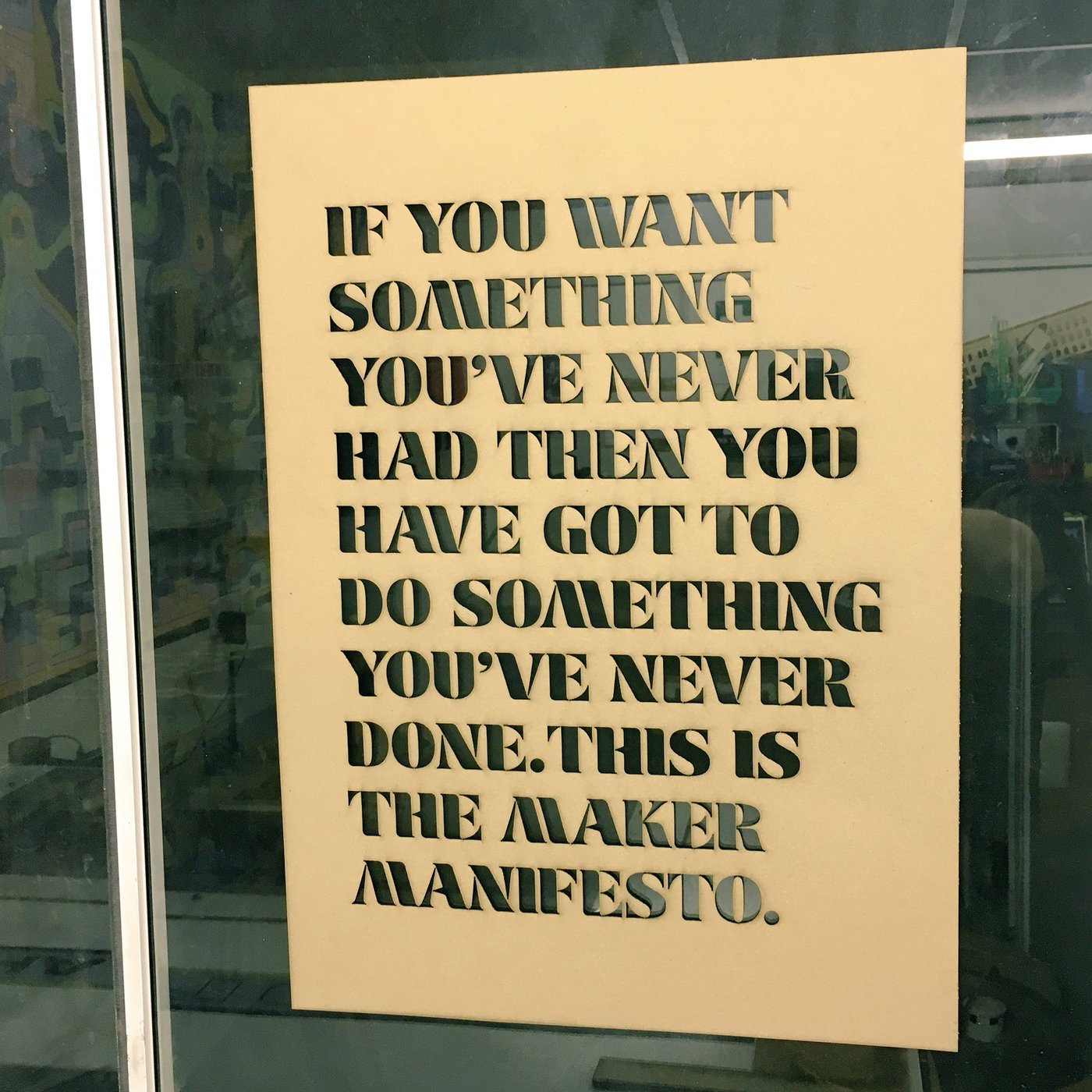 Maker Manifesto poster v2.0 - Fonts In Use