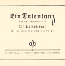 <cite>Ein Totentanz</cite> by Walter Draesner