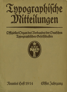 <cite>Typographische Mitteilungen</cite>, Vol. 11, No. 9, September 1914