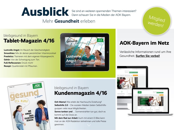 bleib gesund magazine, tablet edition 4