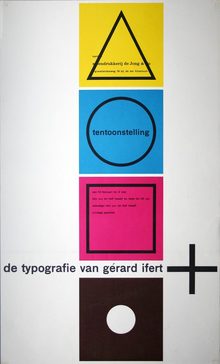 <cite>De Typografie van Gérard Ifert</cite> poster