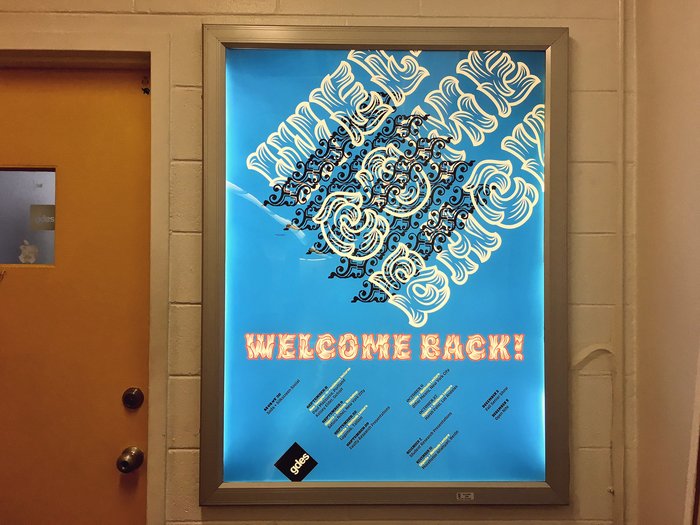 “Welcome back!” poster, VCUarts 1