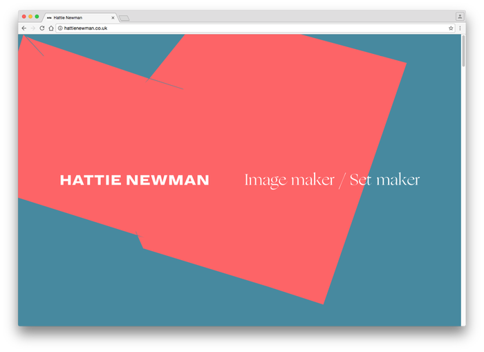 Hattie Newman website 1