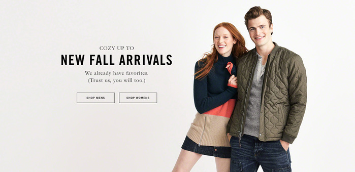 Abercrombie & Fitch website (2016) 1